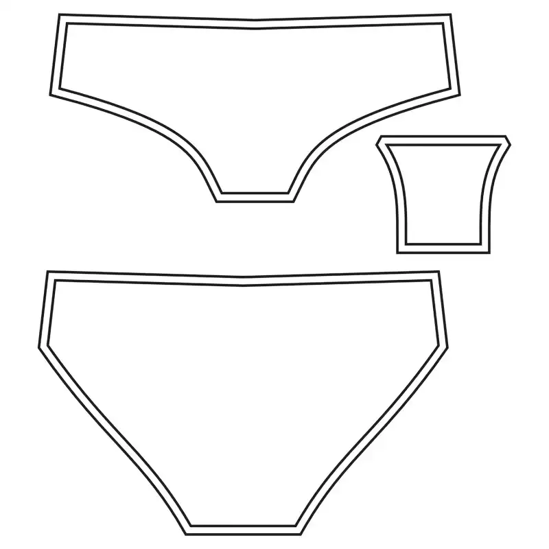 الگوی آماده خیاطی شورت زنانه متد ترک کد 1 سایز 40 تا 46 مجموعه 4 عددی