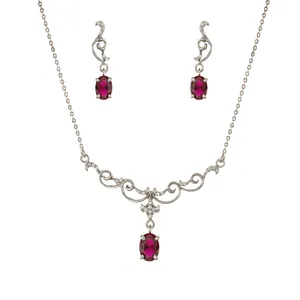 نیم ست نقره زنانه جواهری سون مدل 2295