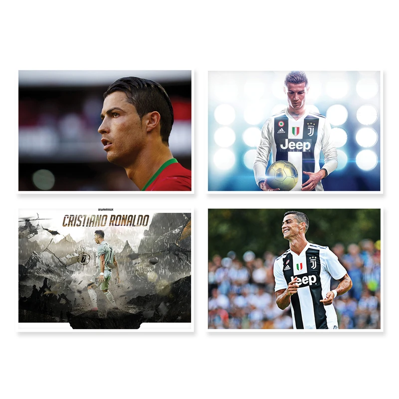 پوستر طرح رونالدو کد A-1114 مجموعه 4 عددی