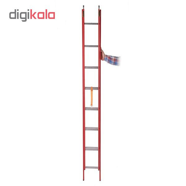  نردبان 15 پله آلومینیوم صنعت کد 615         