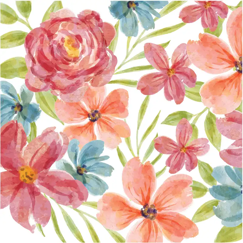 استیکر کاشی طرح گل کد 106 بسته 10 عددی