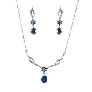 نیم ست نقره زنانه جواهری سون مدل 2500