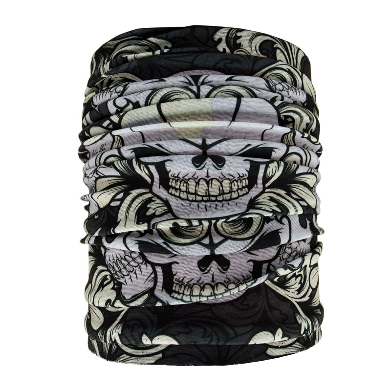 دستمال سر و گردن طرح Skull کد sk1001