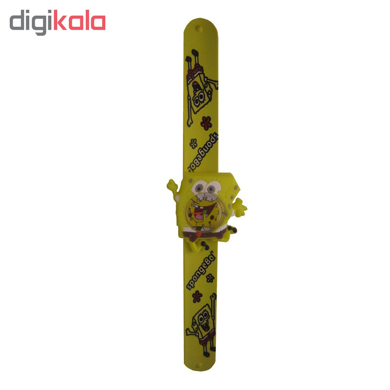 ساعت مچی عقربه ای طرح باب اسفنجی مدل z-1