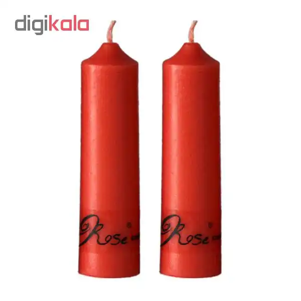 شمع رز مدل دلفام بسته 2 عددی