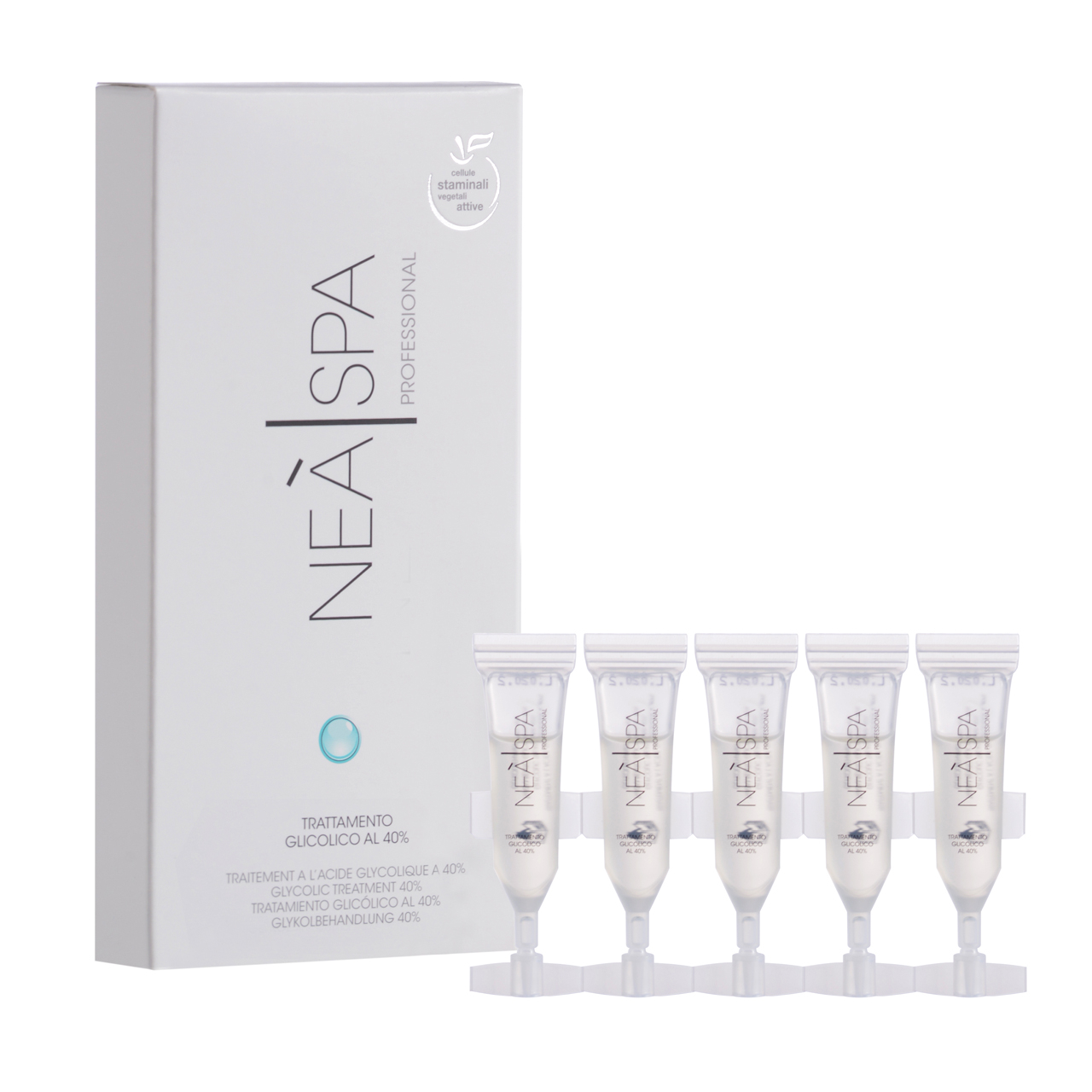 سرم لایه بردار پوست نئا اسپا مدل Trattamento Glicolico Al 40% حجم 2.5 میلی لیتر بسته 5 عددی