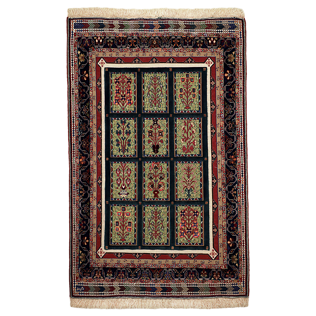  فرش دستبافت یک و نیم متری گالری نور کد H1891