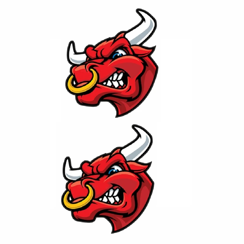 برچسب بدنه خودرو طرح گاو وحشی کد 54 بسته 2 عددی