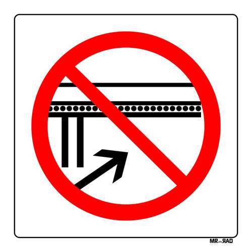 برچسب ایمنی مستر راد طرح انبار کردن زیر نوار نقاله ممنوع کدLR00262 بسته دوعددی