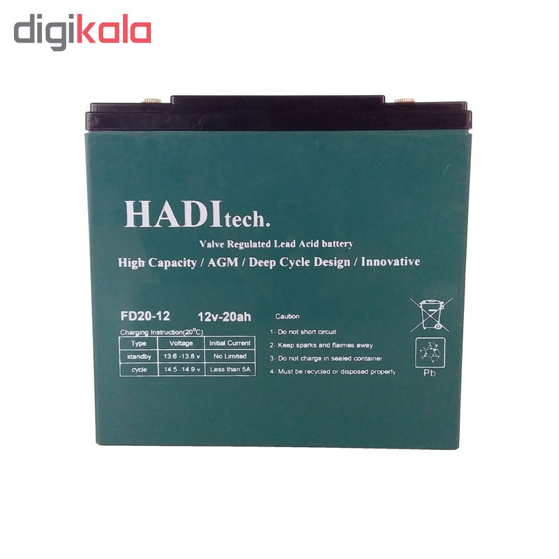 باتری خورشیدی هادیتک مدل FD12V20 ظرفیت ۲۰ آمپر ساعت
