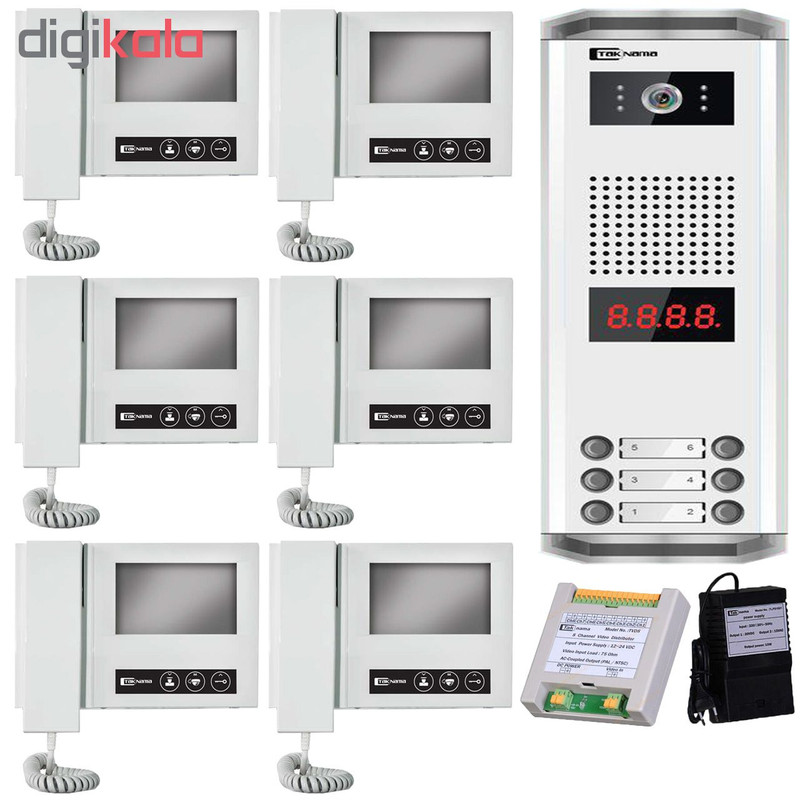 درب بازکن تصویری تک نما مدل D43-6V مجموعه ۷ عددی