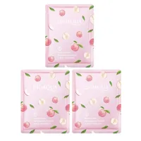 ماسک صورت بایو آکوا مدل هلو وزن 25 گرم بسته 3 عددی