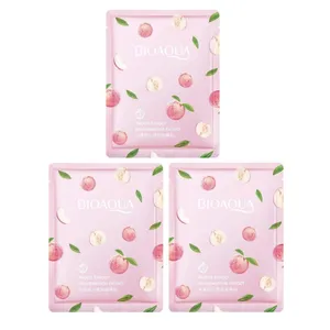 ماسک صورت بایو آکوا مدل هلو وزن 25 گرم بسته 3 عددی