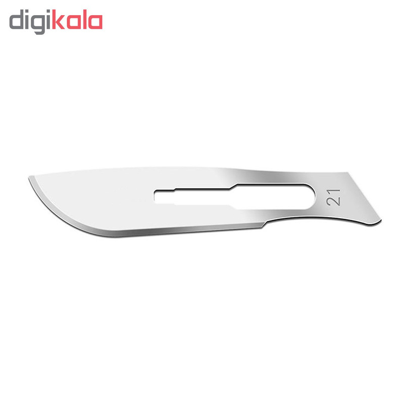 دسته تیغ جراحی ریبل شماره 4 مدل MJNQ69 به همراه تیغ استریل ریبل کد SKJQ002369 بسته 6 عددی