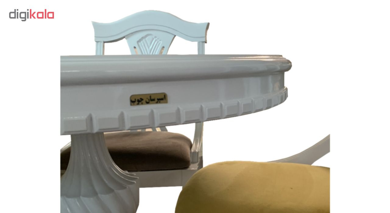 میز و صندلی ناهار خوری اسپرسان چوب کد Sm63