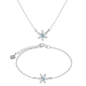 نیم ست نقره زنانه اقلیمه کد NN409