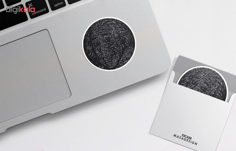 استیکر لپ تاپ ماسا دیزاین طرح آلبرت انیشتین مدل STK148