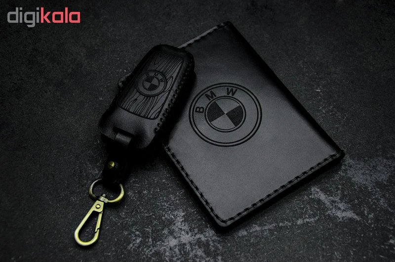 عکس شماره 2 : ست هدیه چرمینه اسپرت طرح بی ام و کد 47027-b