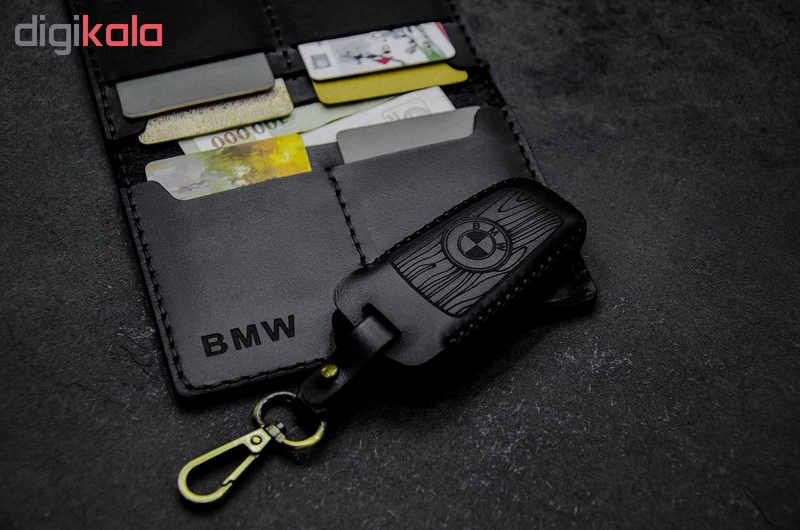 عکس شماره 3 : ست هدیه چرمینه اسپرت طرح بی ام و کد 47027-b