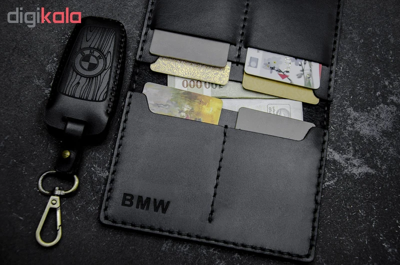 عکس شماره 6 : ست هدیه چرمینه اسپرت طرح بی ام و کد 47027-b