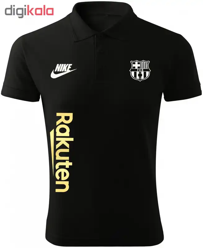 ست پولوشرت و شلوار ورزشی مردانه طرح بارسلونا کد 8054