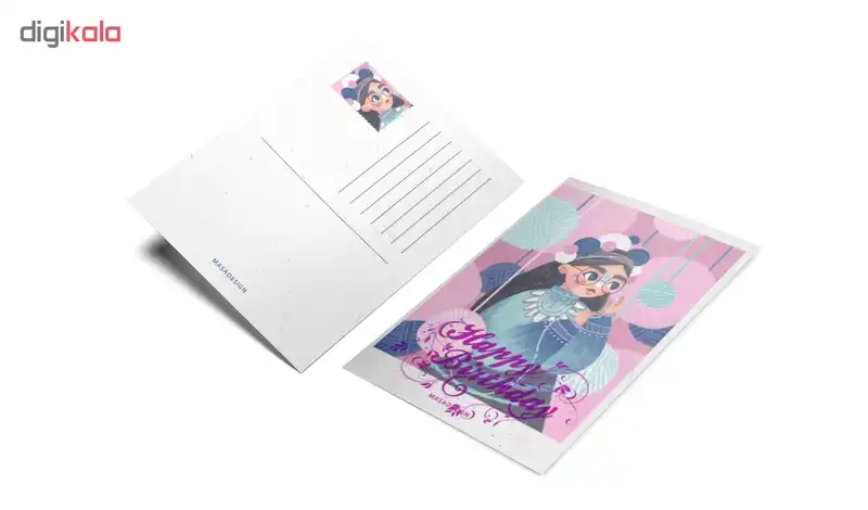 کارت پستال ماسا دیزاین طرح تولدت مبارک کد postv08