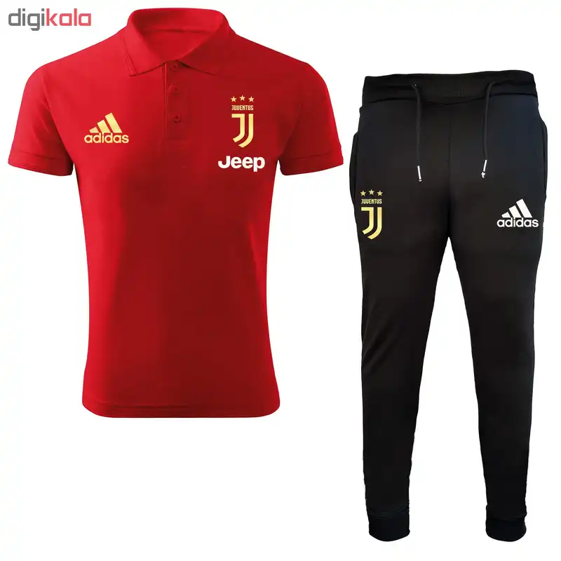 ست پولوشرت و شلوار ورزشی مردانه طرح یوونتوس کد 1067