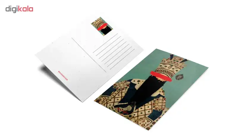 کارت پستال ماسا دیزاین طرح قاجار کد postv10