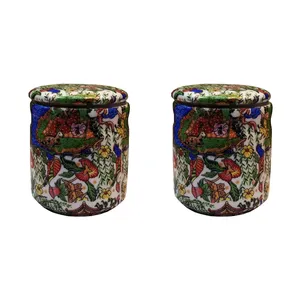 جا ادویه طرح گل مرغی کد 663  بسته دو عددی