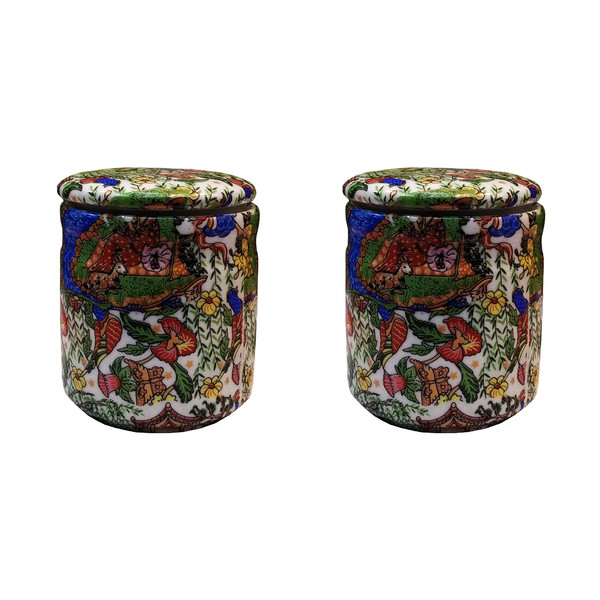 جا ادویه طرح گل مرغی کد 663 بسته دو عددی