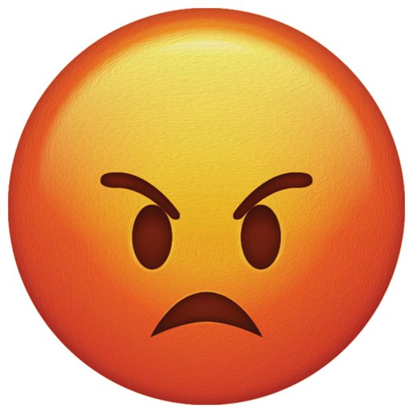 مشخصات قیمت و خرید استیکر چوبی طرح ایموجی عصبانی دیجی کالا