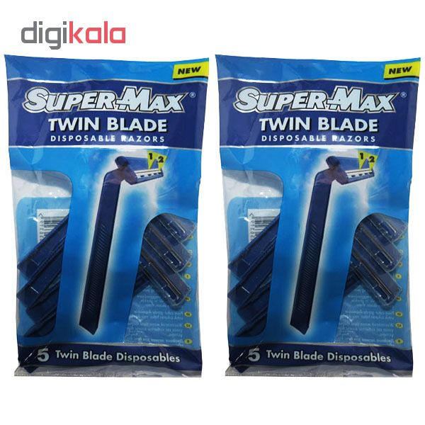 خود تراش سوپرمکس مدل TWIN مجموعه 2 عددی