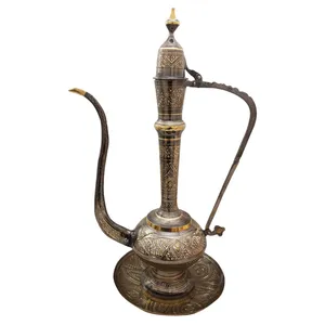 ست آفتابه و کاسه قلمزنی کد 24 مجموعه 2 عددی