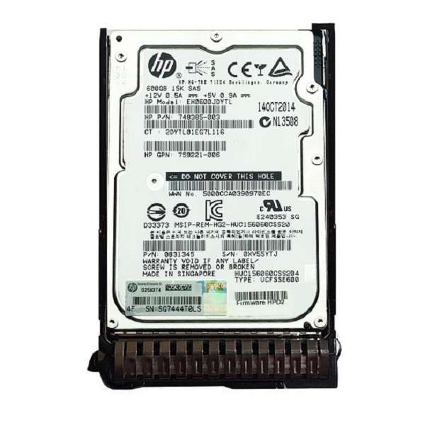 هارددیسک اینترنال اچ پی مدل EH0600JDYTL ظرفیت 600 گیگابایت