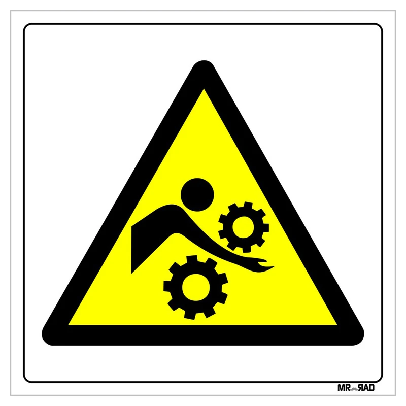 برچسب ایمنی مستر راد طرح خطر له شدگی دست کد LY00190 بسته دو عددی