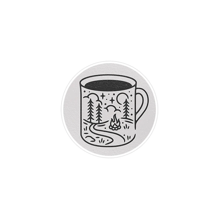 استیکر لپ تاپ ماسا دیزاین طرح کمپ مدل STK176