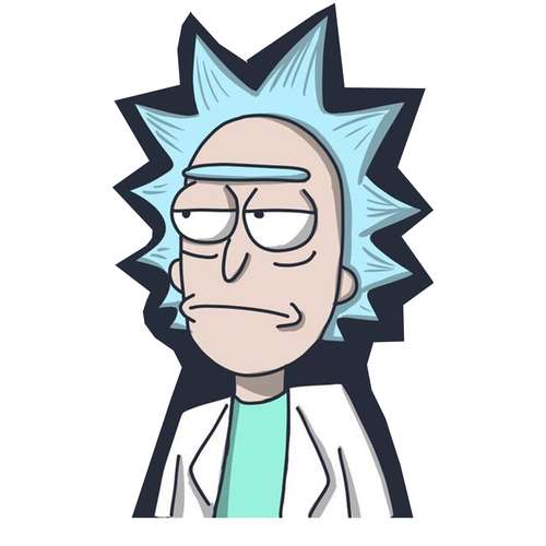 استیکر لپ تاپ طرح ریک کد 32