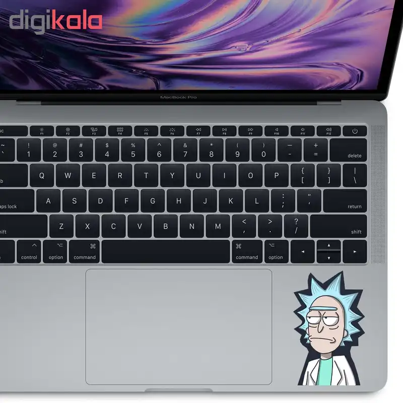 استیکر لپ تاپ طرح ریک کد 32
