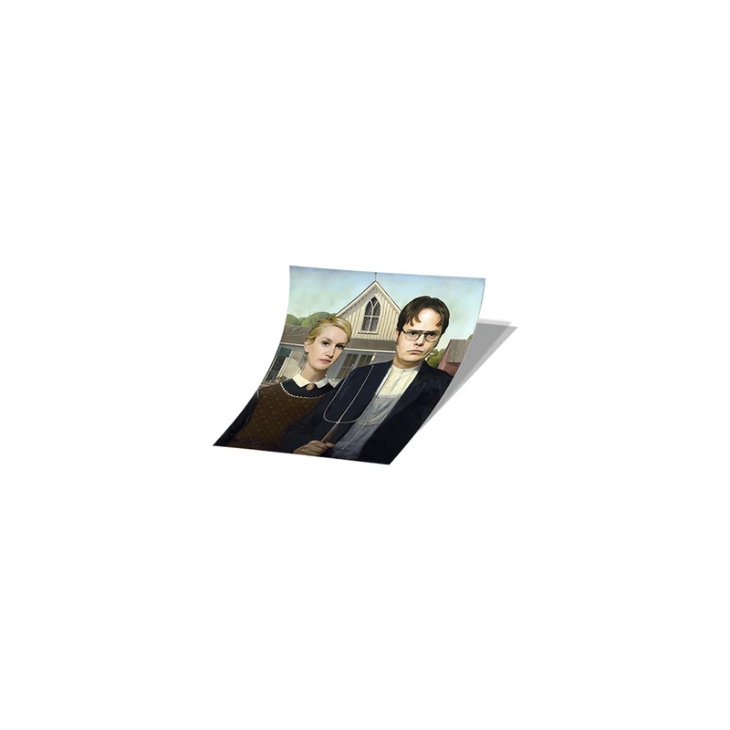 استیکر تزئینی موبایل و تبلت لولو مدل دوایت و انجلا سریال آفیس THE OFFICE کد 637