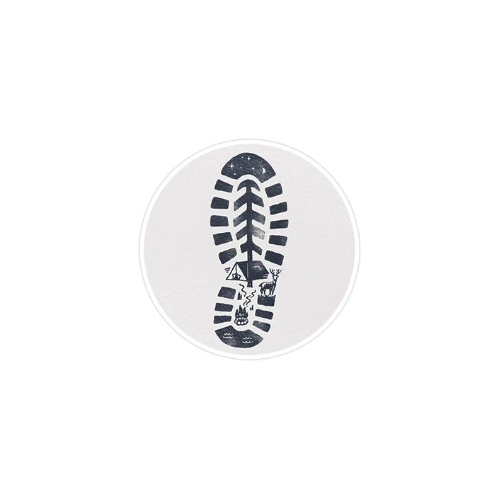 استیکر لپ تاپ ماسا دیزاین طرح کمپ مدل STK183