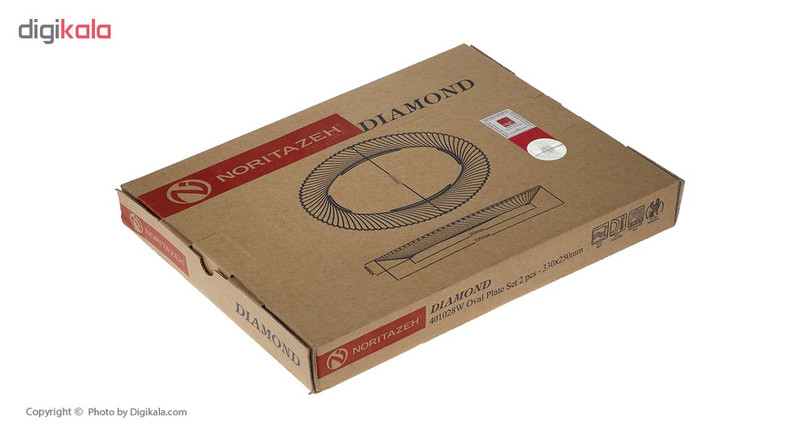 دیس نوری تازه سری دیاموند مدل 401028W بسته 2 عددی