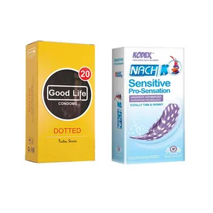 کاندوم ناچ کدکس مدل Sensetive بسته 12 عددی به همراه کاندوم گودلایف مدل Dotted بسته 12 عددی