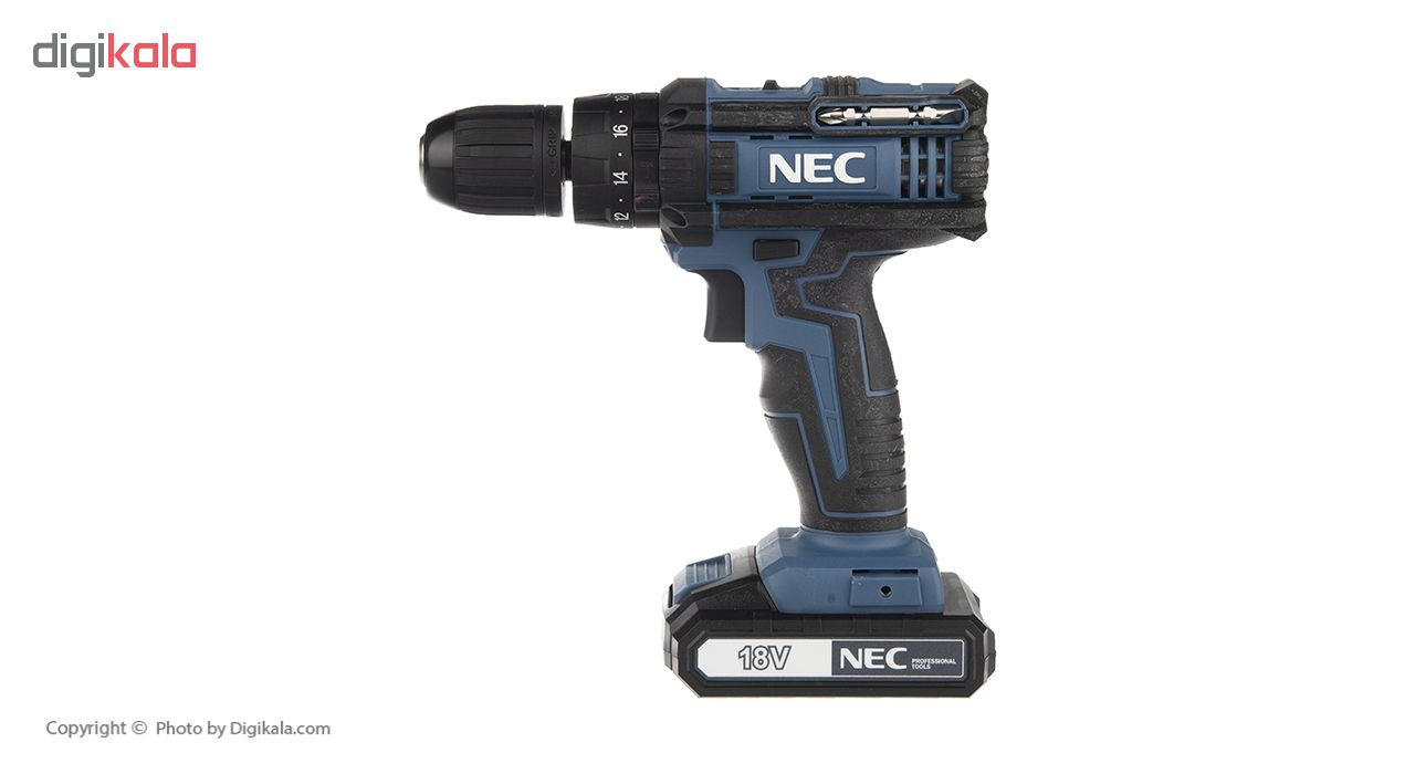 دریل پیچ گوشتی چکشی شارژی ان ای سی NEC 1618