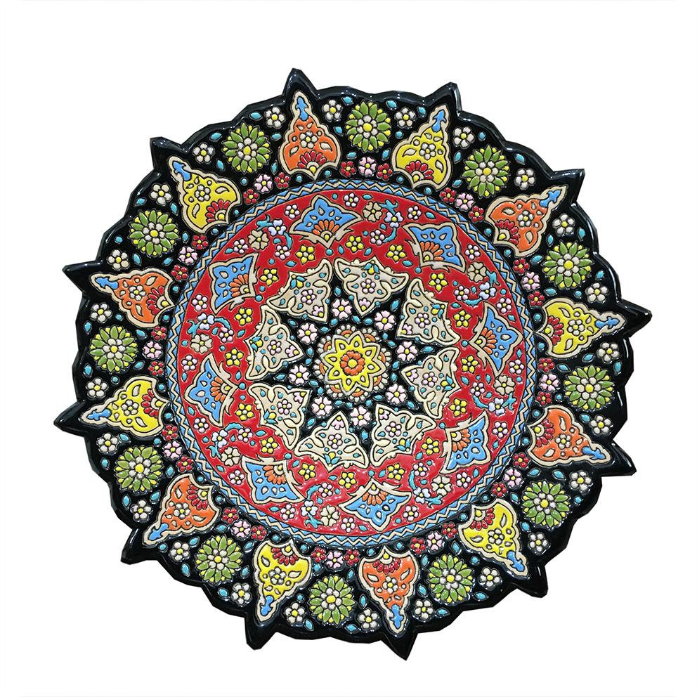 بشقاب میناکاری کد 1