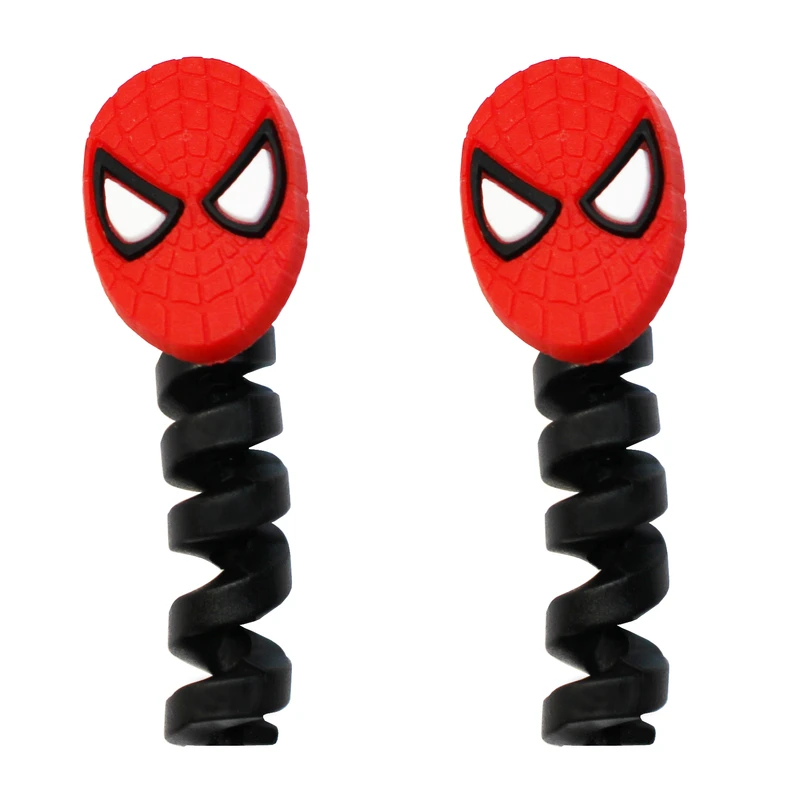 محافظ کابل طرح Spider Man کد 1101 بسته 2 عددی