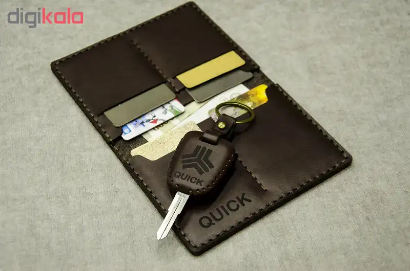 ست هدیه چرمینه اسپرت طرح کوئیک کد 71027-K