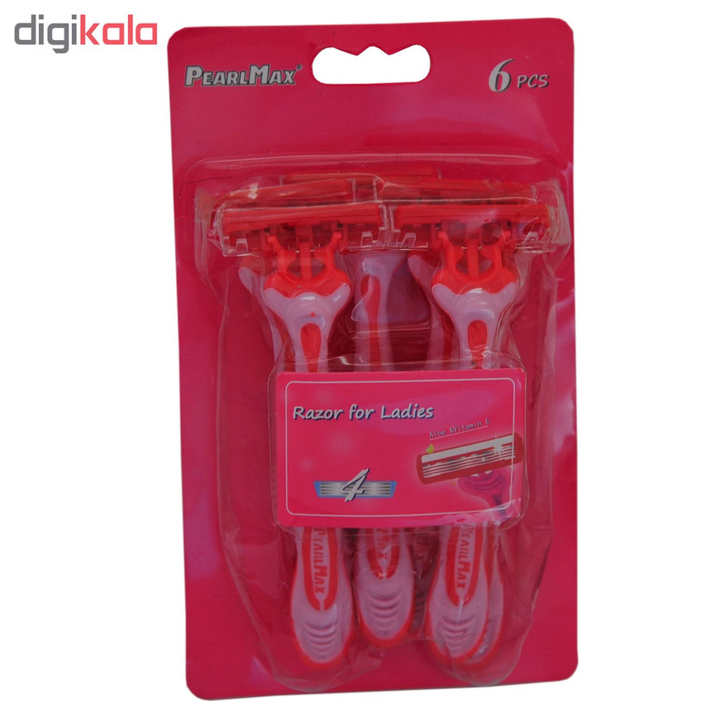 خودتراش پیرل مکس مدل PM-4406L بسته 6 عددی