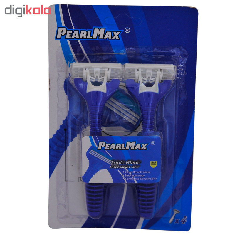 خود تراش پیرل مکس مدل PM-402 بسته 4 عددی