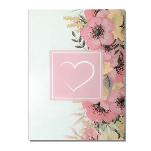 کارت پستال سه بعدی طرح دسته گل کد CP006