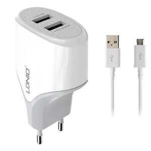 شارژر دیواری الدینیو مدل A2268 به همراه کابل تبدیل microUSB